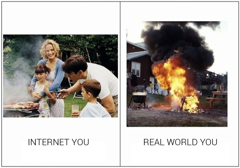 Illustration for article titled Japan's "Internet You Vs. the Real You" Meme